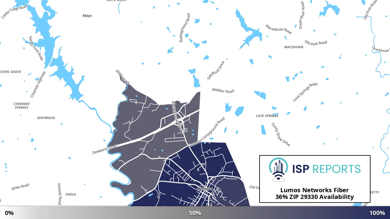 29330, SC map of internet availability