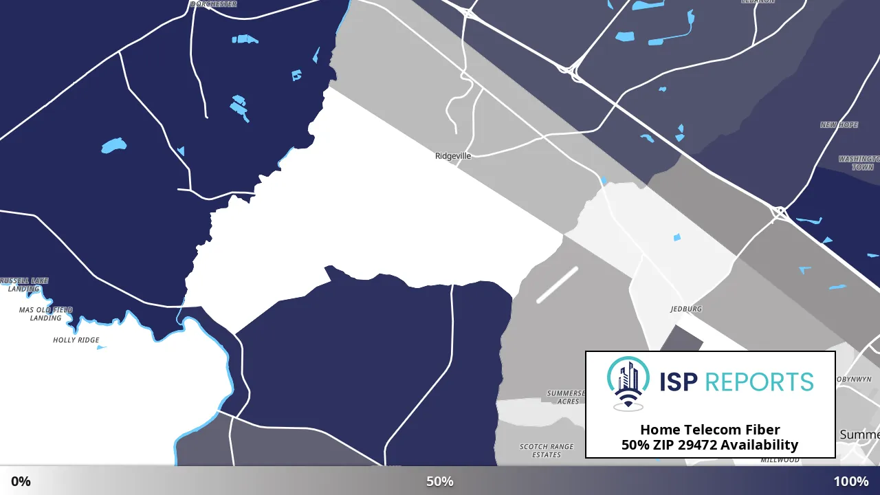 29472, SC map of internet availability