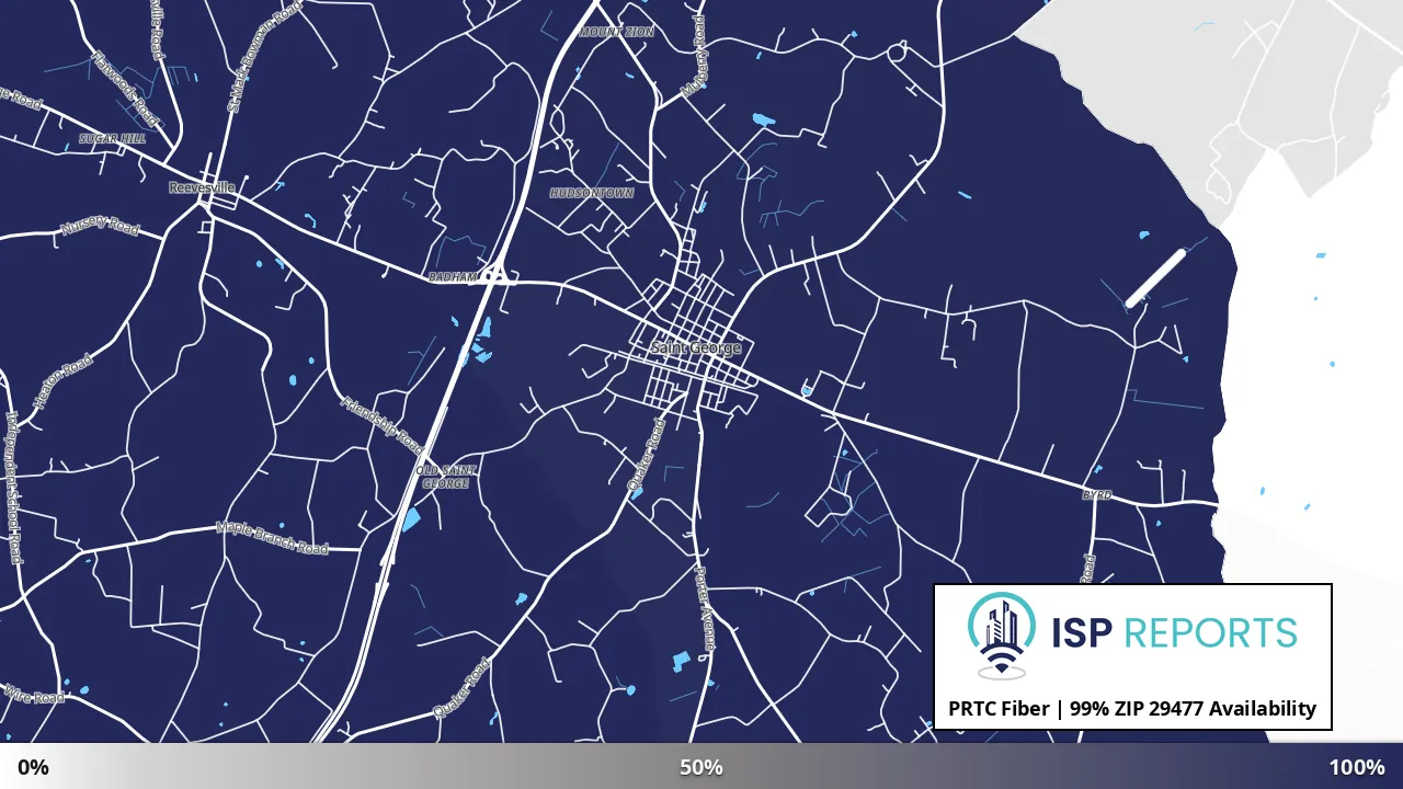 29477, SC map of internet availability