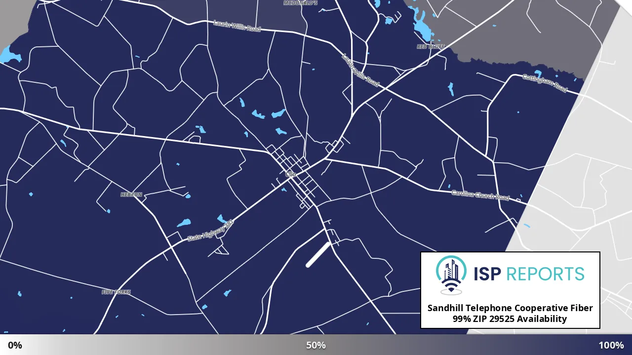 29525, SC map of internet availability