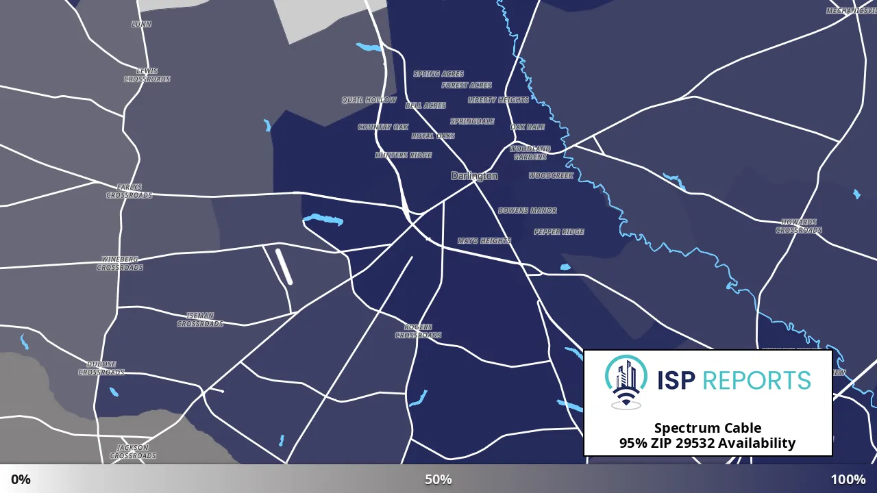29532, SC map of internet availability