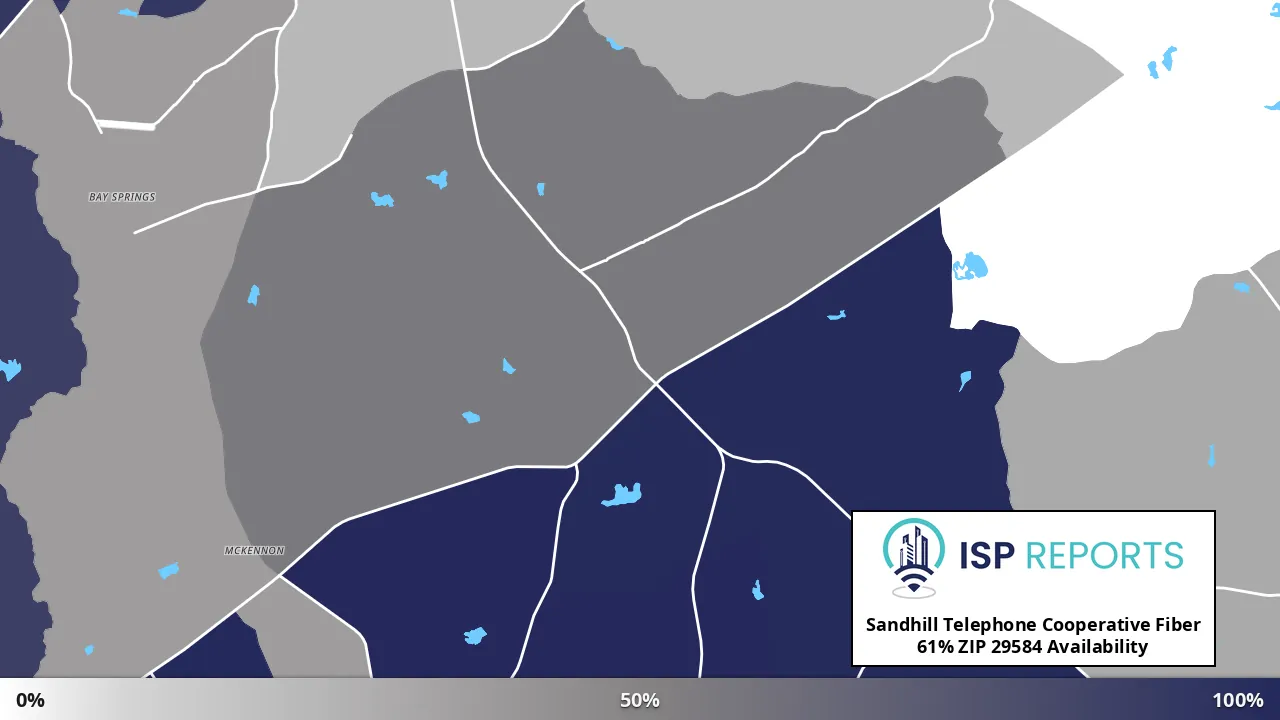 29584, SC map of internet availability