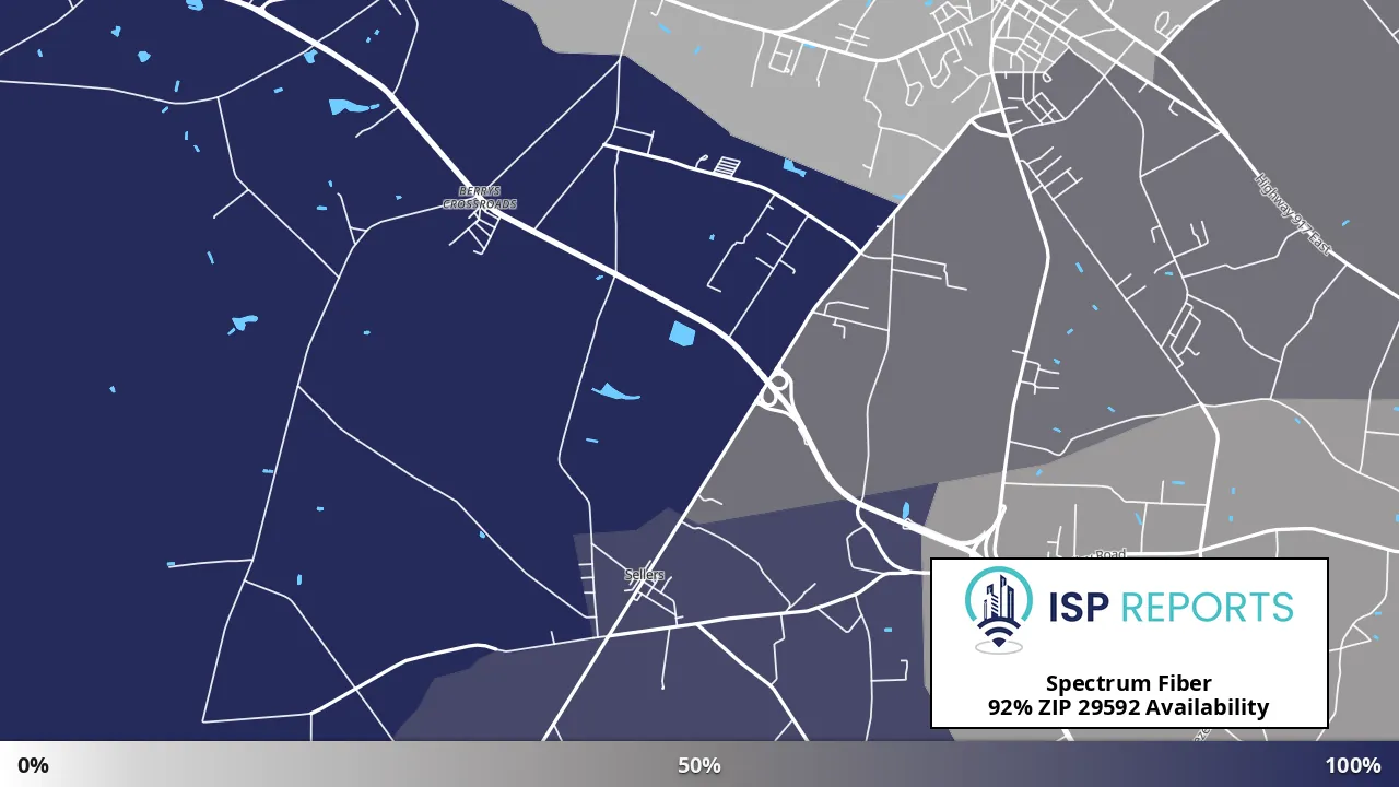 29592, SC map of internet availability