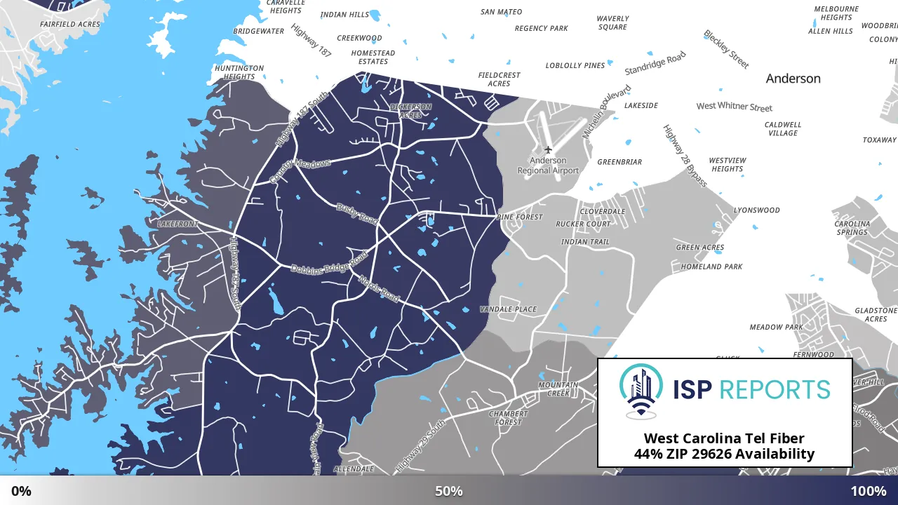 29626, SC map of internet availability
