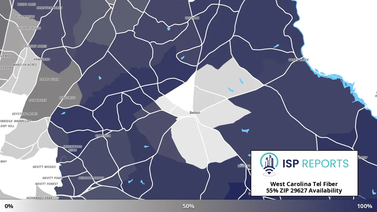 29627, SC map of internet availability