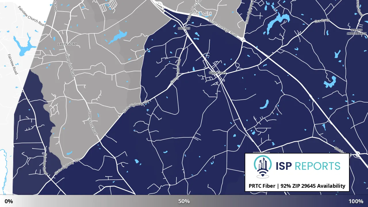 29645, SC map of internet availability