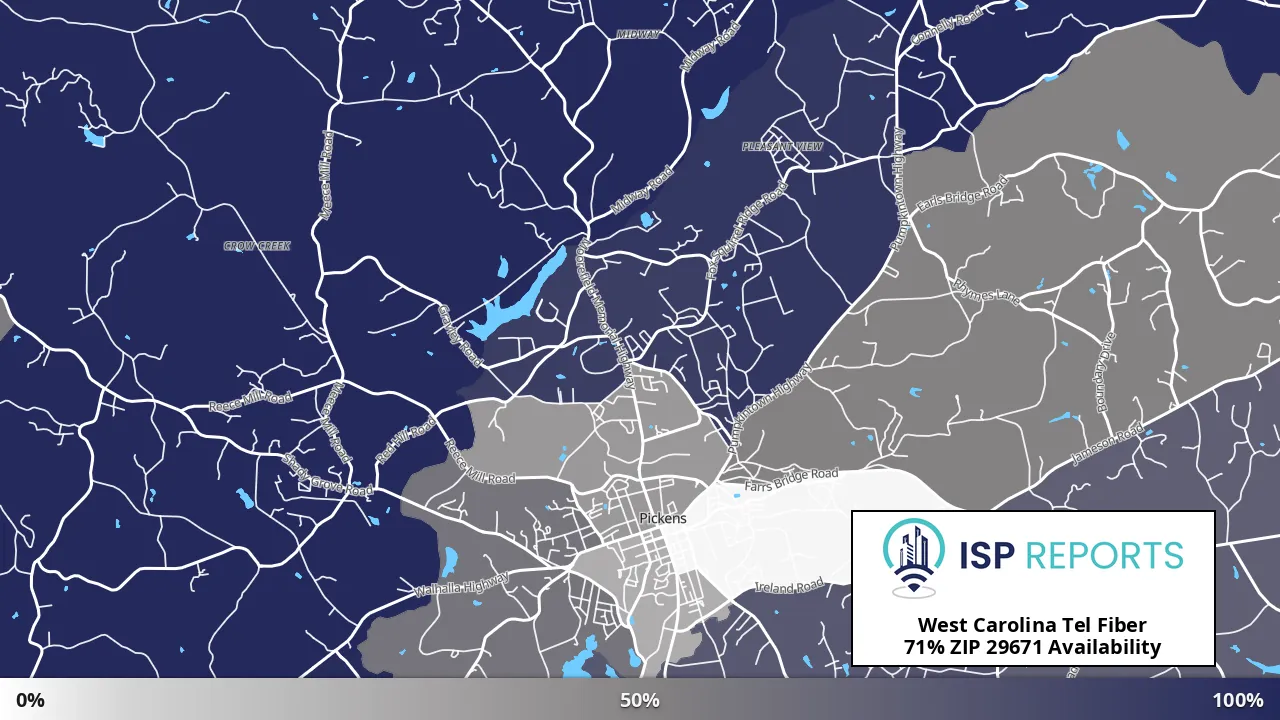29671, SC map of internet availability