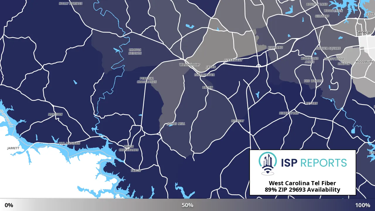 29693, SC map of internet availability