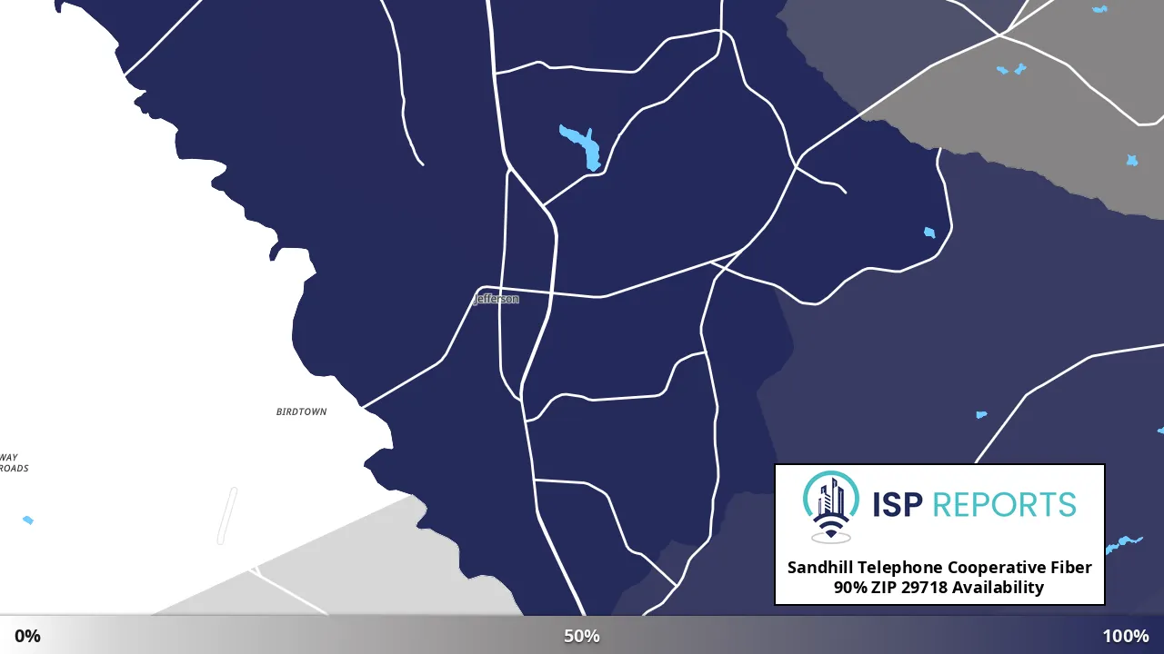 29718, SC map of internet availability