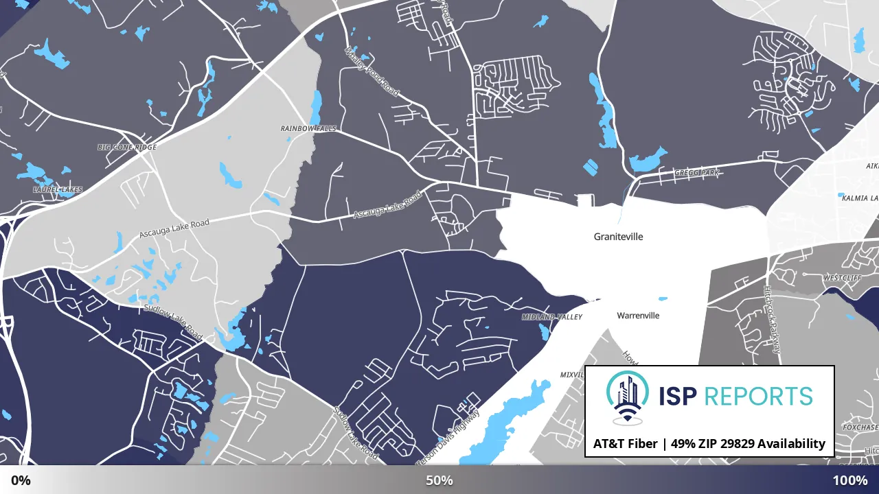 29829, SC map of internet availability