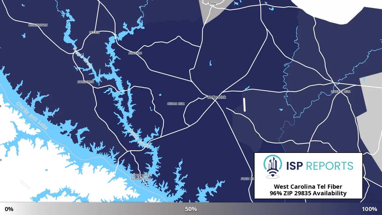 29835, SC map of internet availability