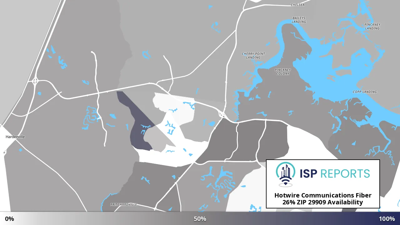 29909, SC map of internet availability