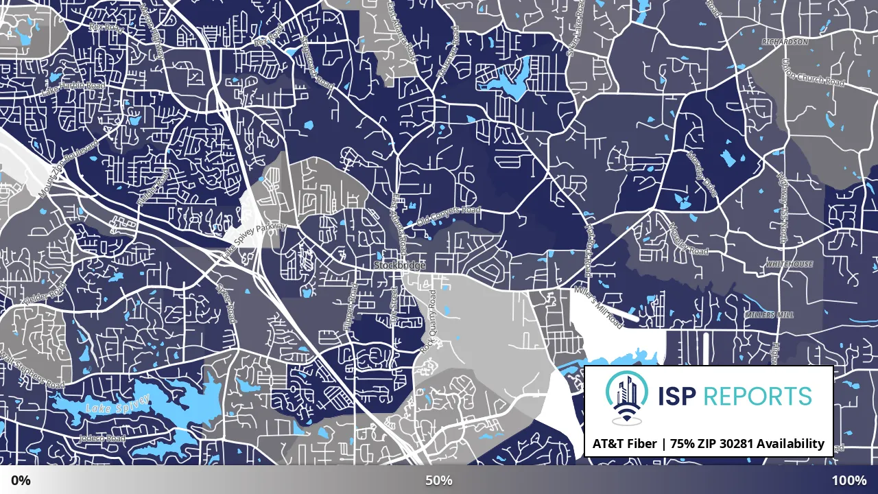30281, GA map of internet availability