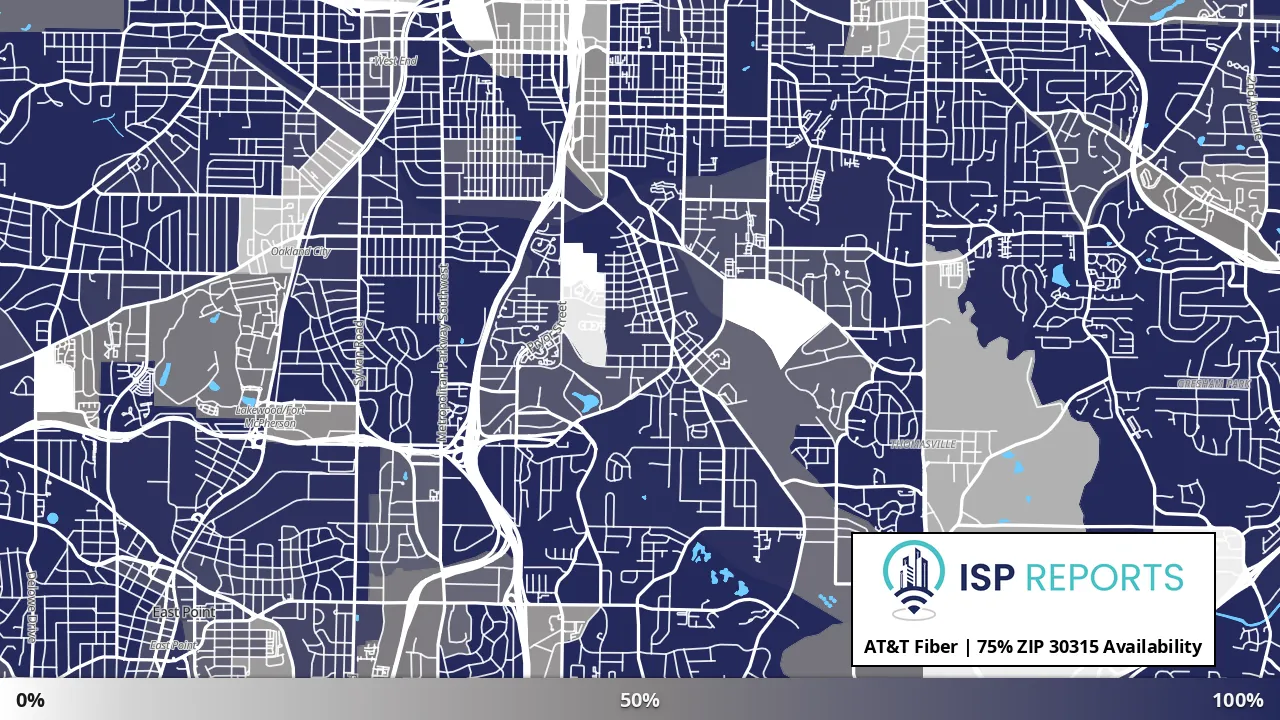 30315, GA map of internet availability