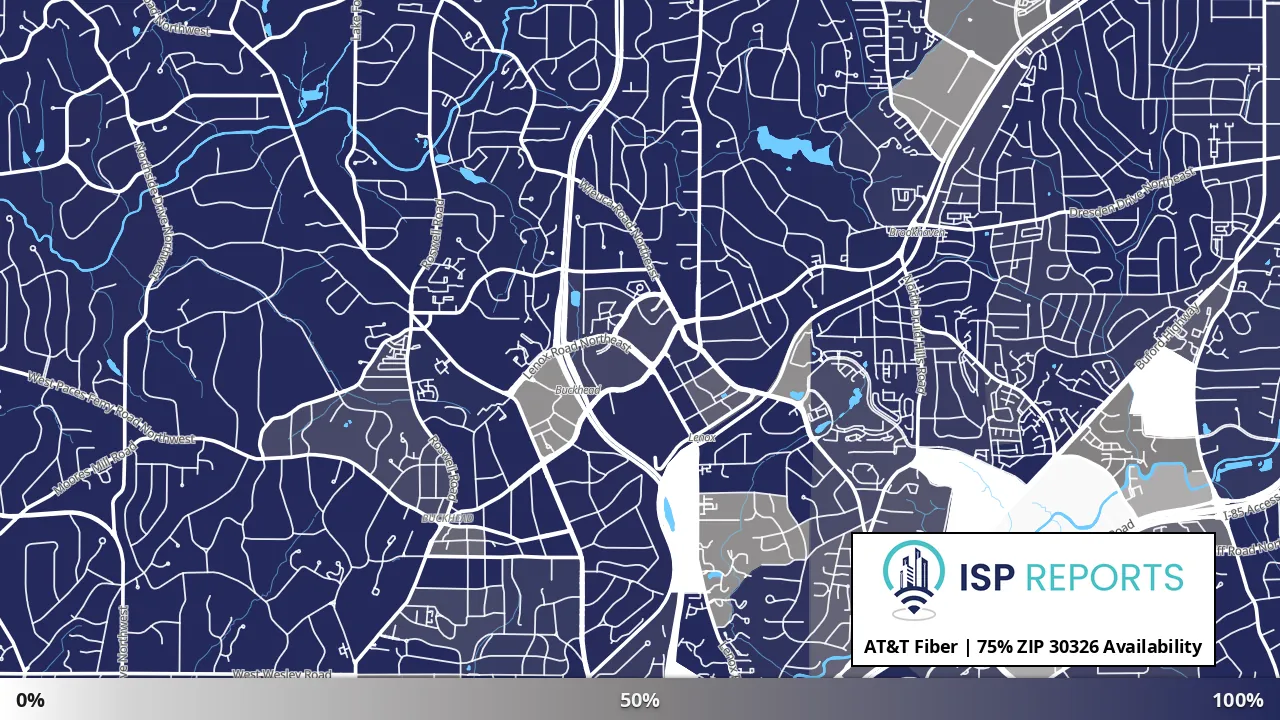 30326, GA map of internet availability