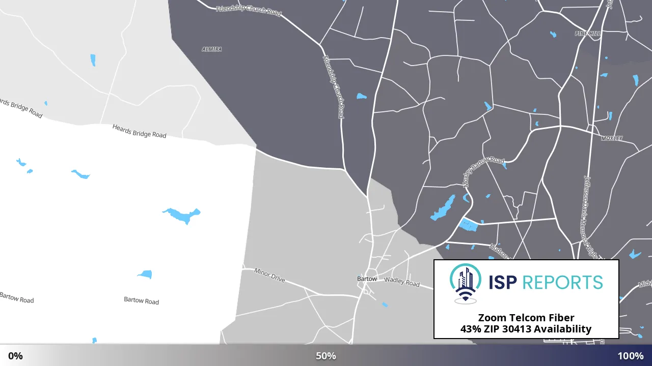 30413, GA map of internet availability