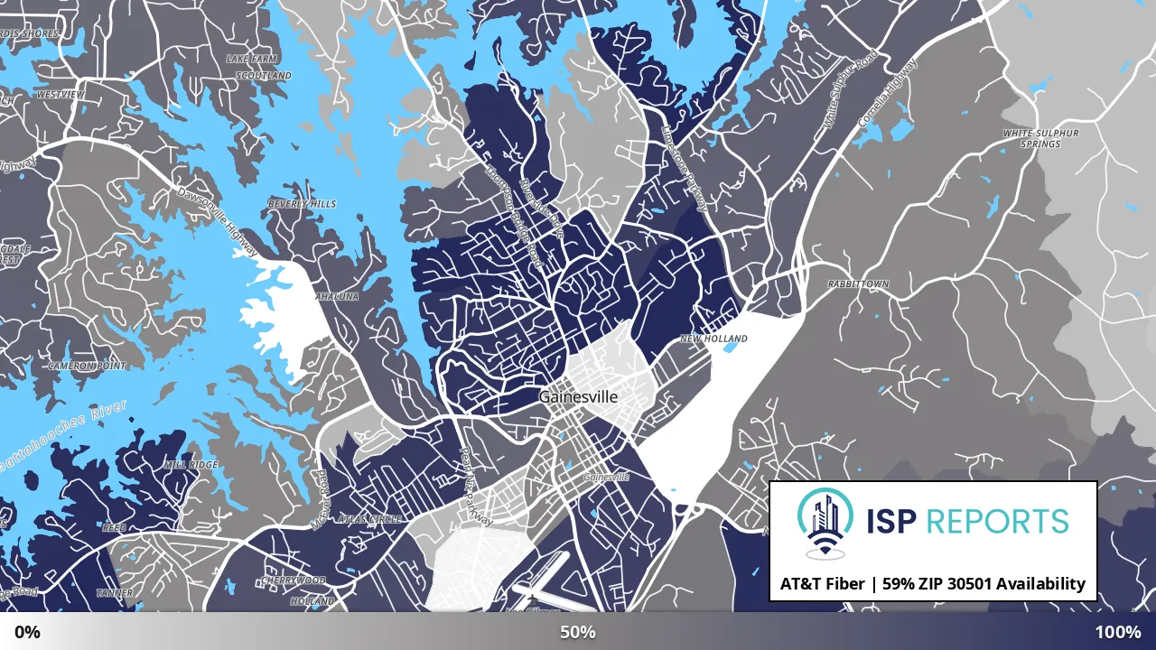 30501, GA map of internet availability
