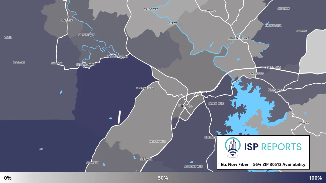 30513, GA map of internet availability