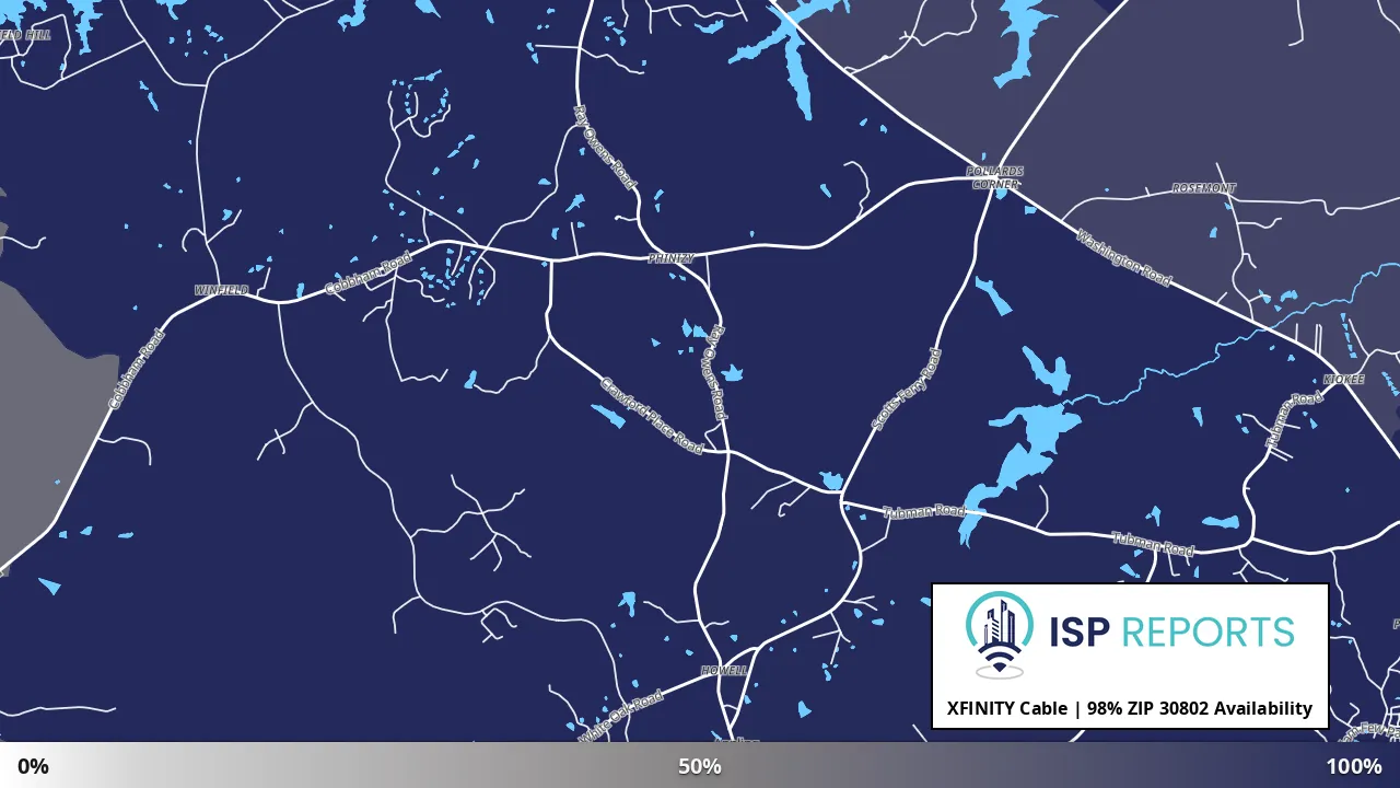 30802, GA map of internet availability
