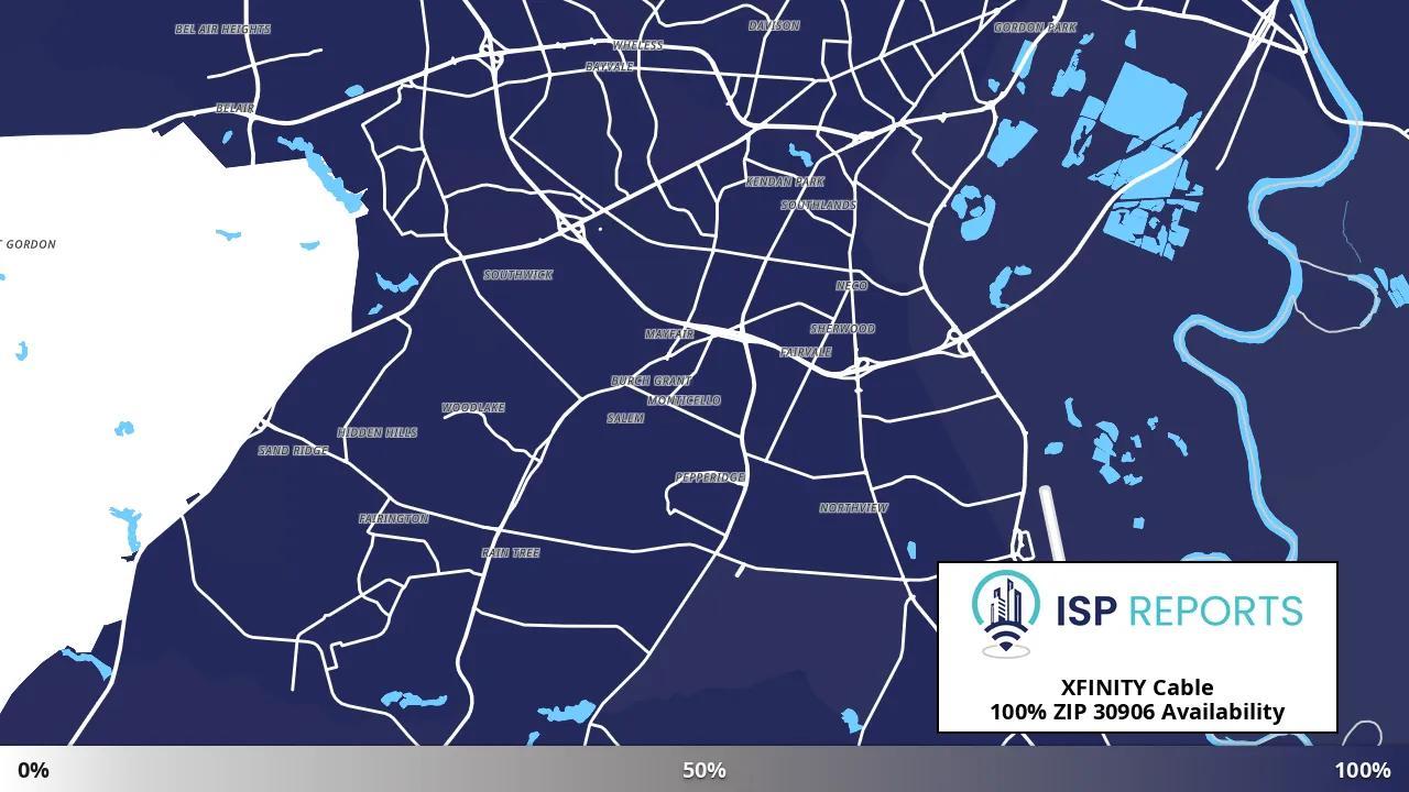 30906, GA map of internet availability