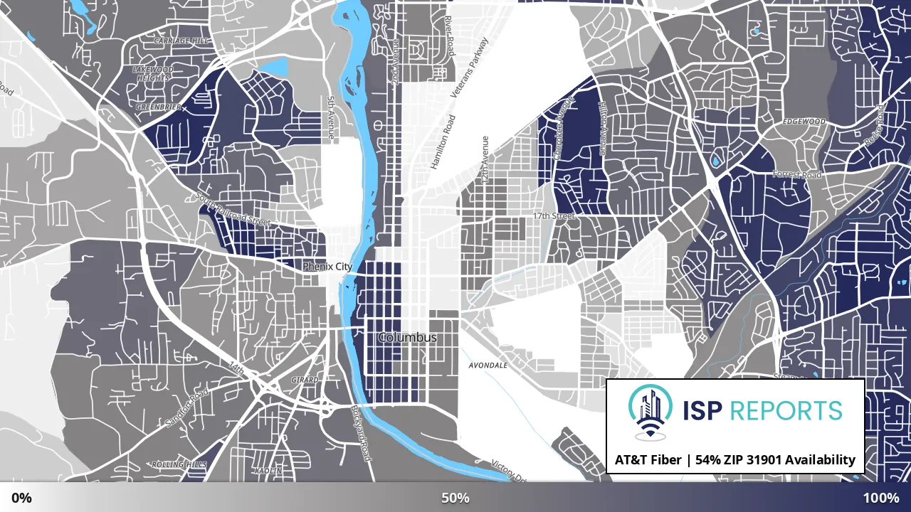 31901, GA map of internet availability