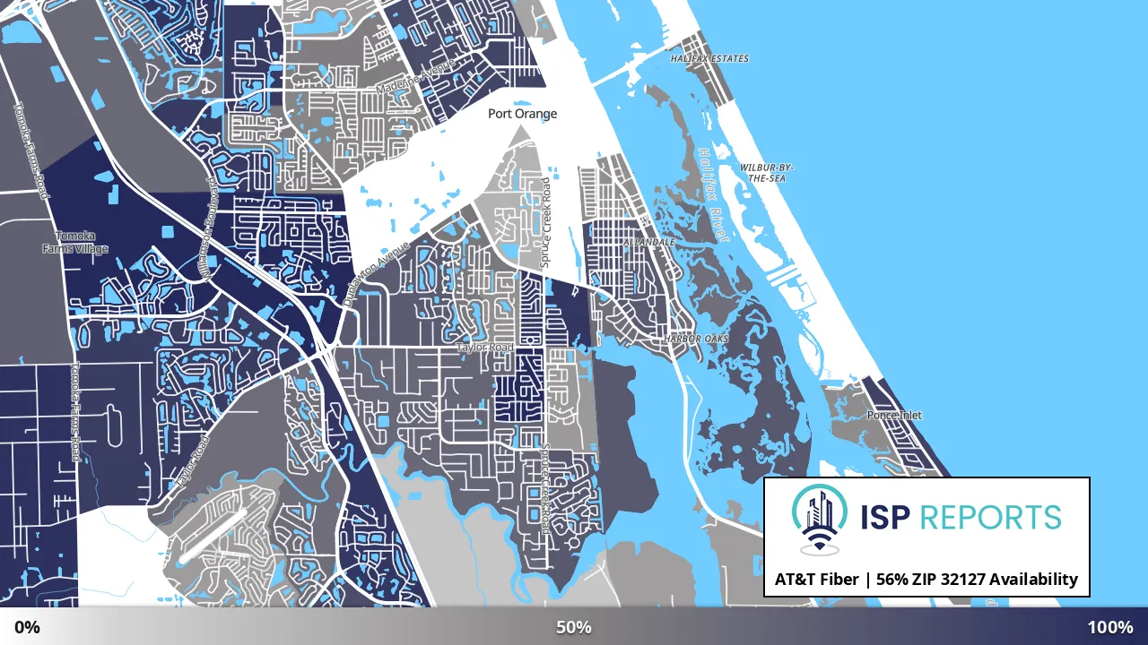 32127, FL map of internet availability