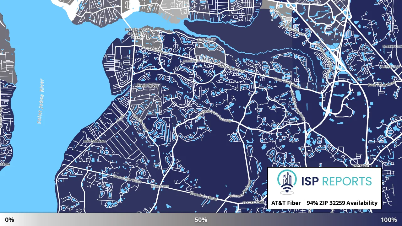 32259, FL map of internet availability