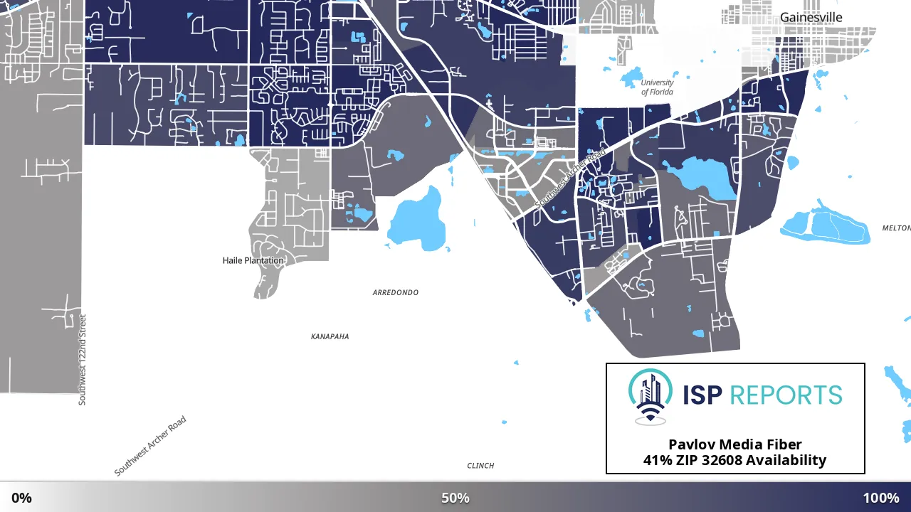 32608, FL map of internet availability