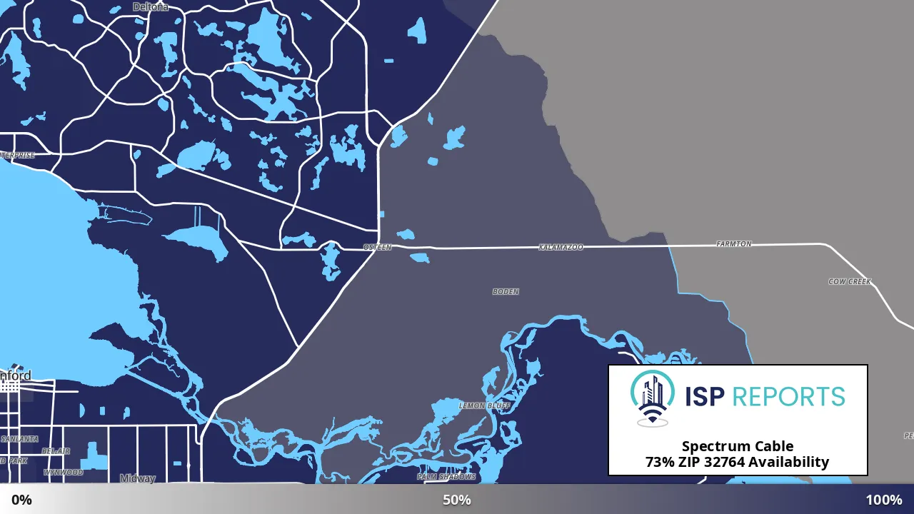 32764, FL map of internet availability