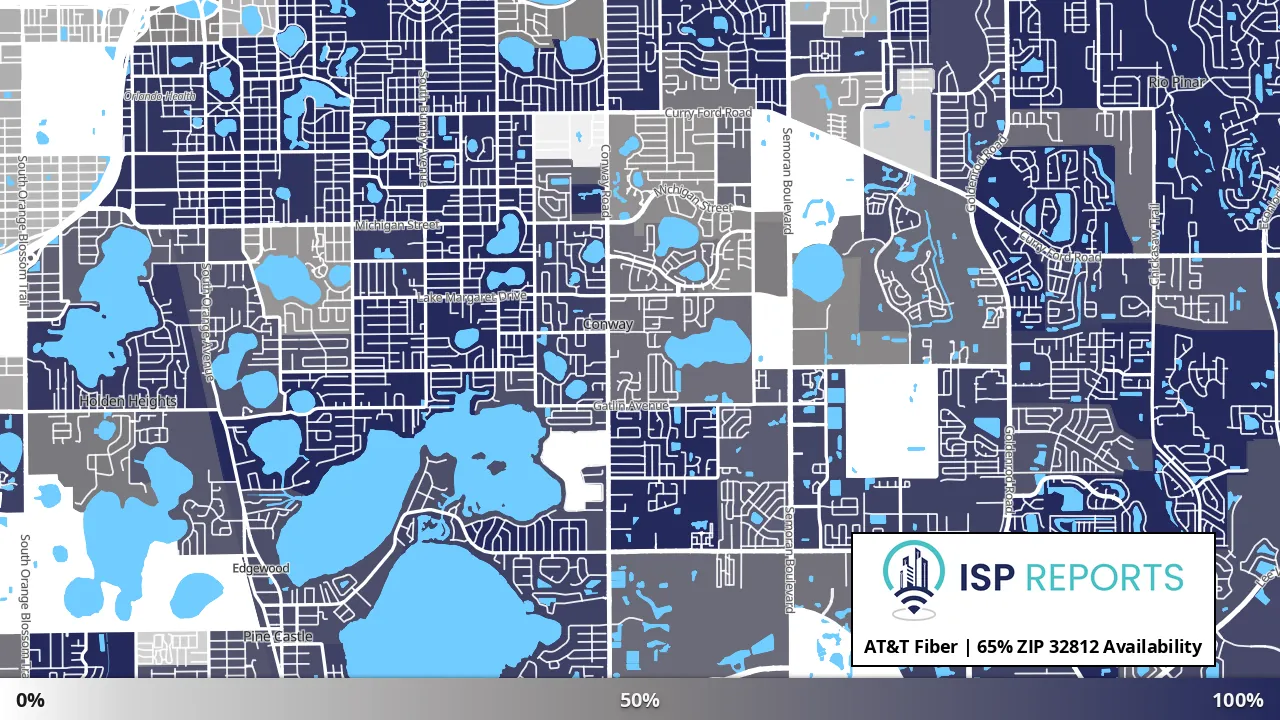 32812, FL map of internet availability