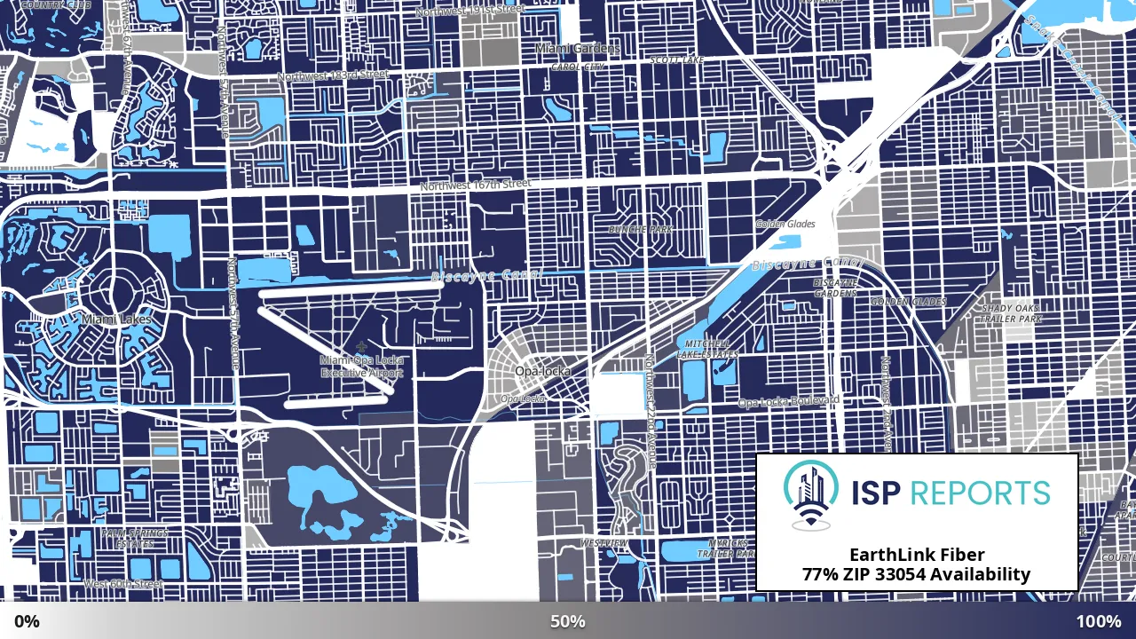 33054, FL map of internet availability