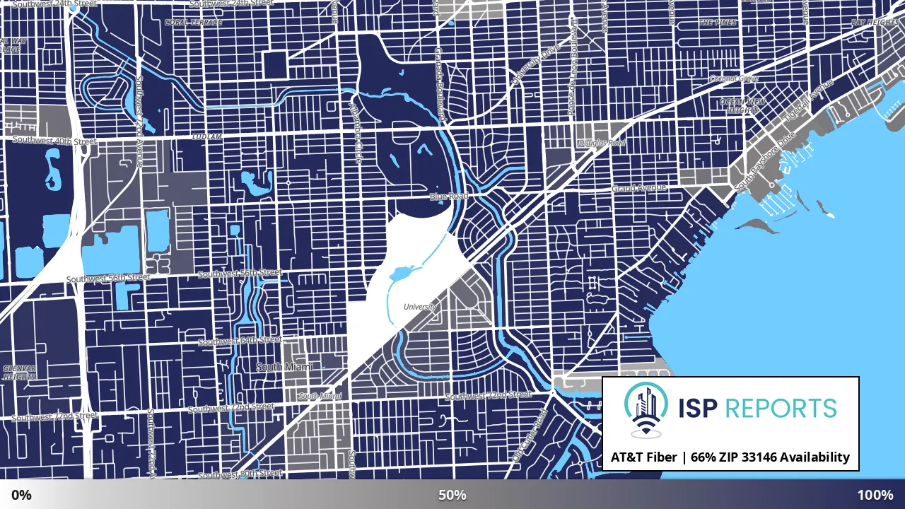 33146, FL map of internet availability