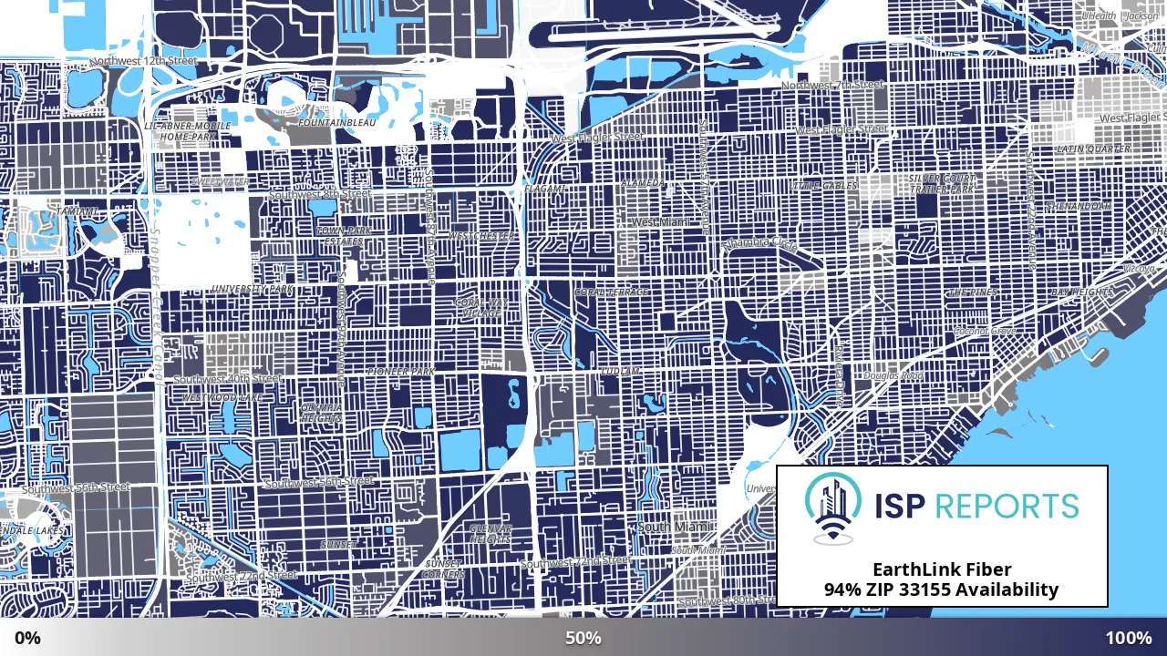 33155, FL map of internet availability