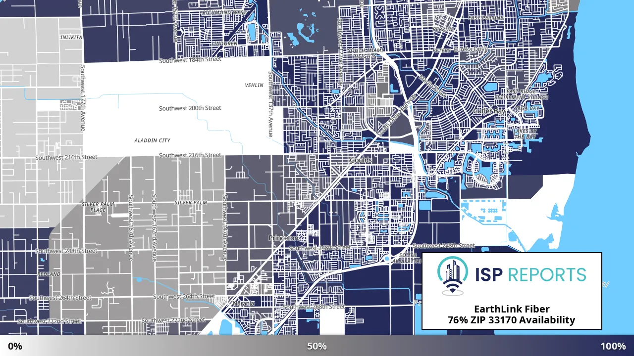 33170, FL map of internet availability
