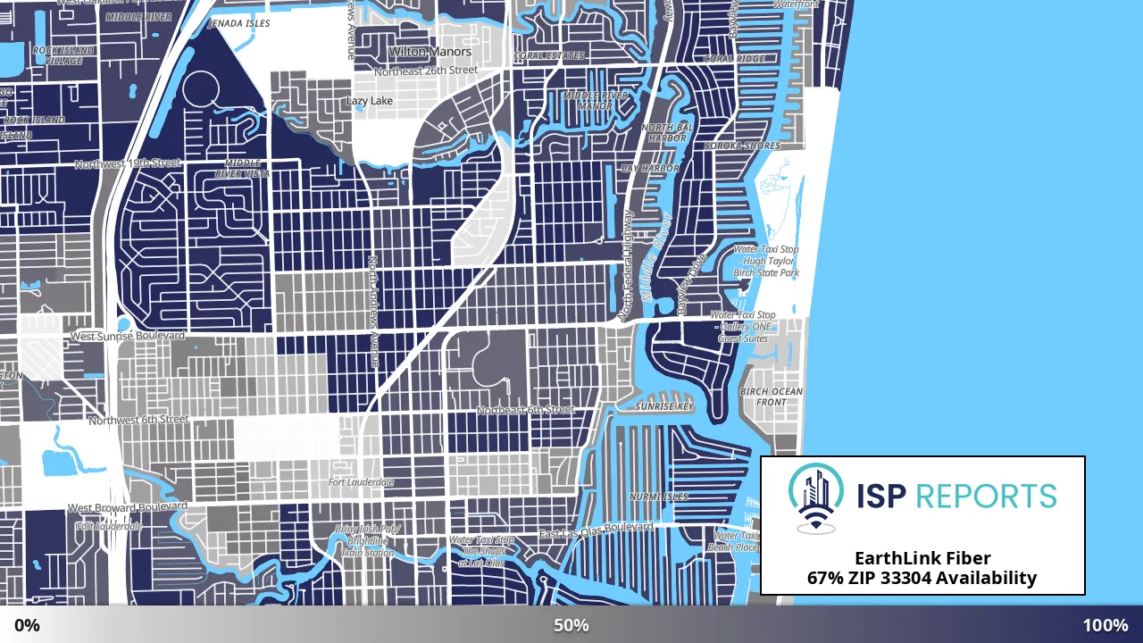 33304, FL map of internet availability