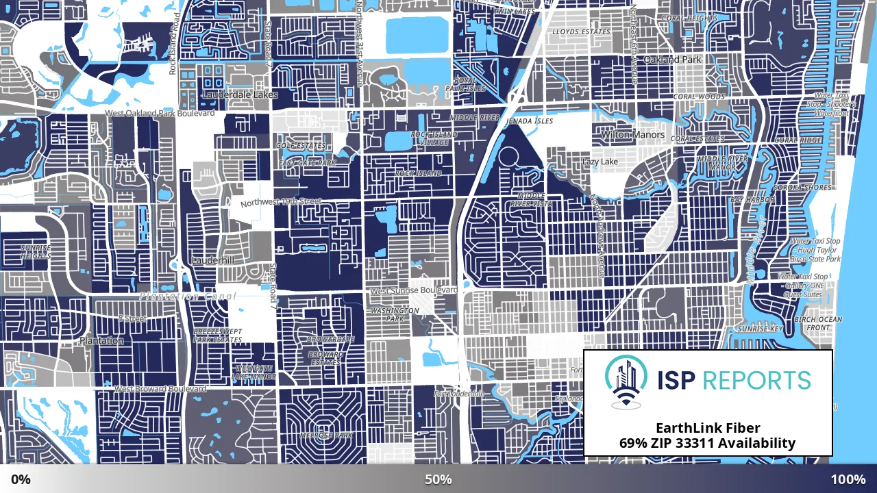 33311, FL map of internet availability