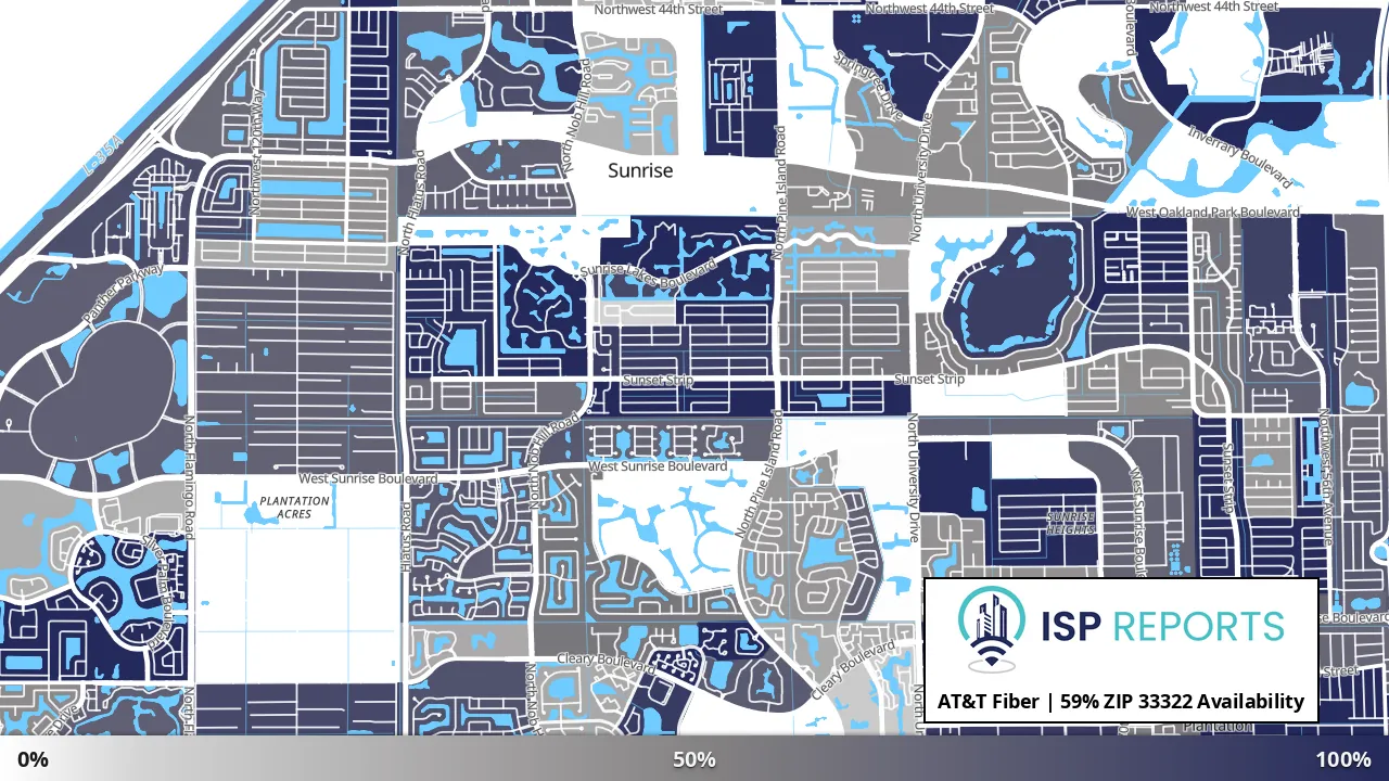 33322, FL map of internet availability