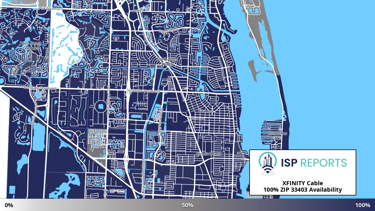 33403, FL map of internet availability