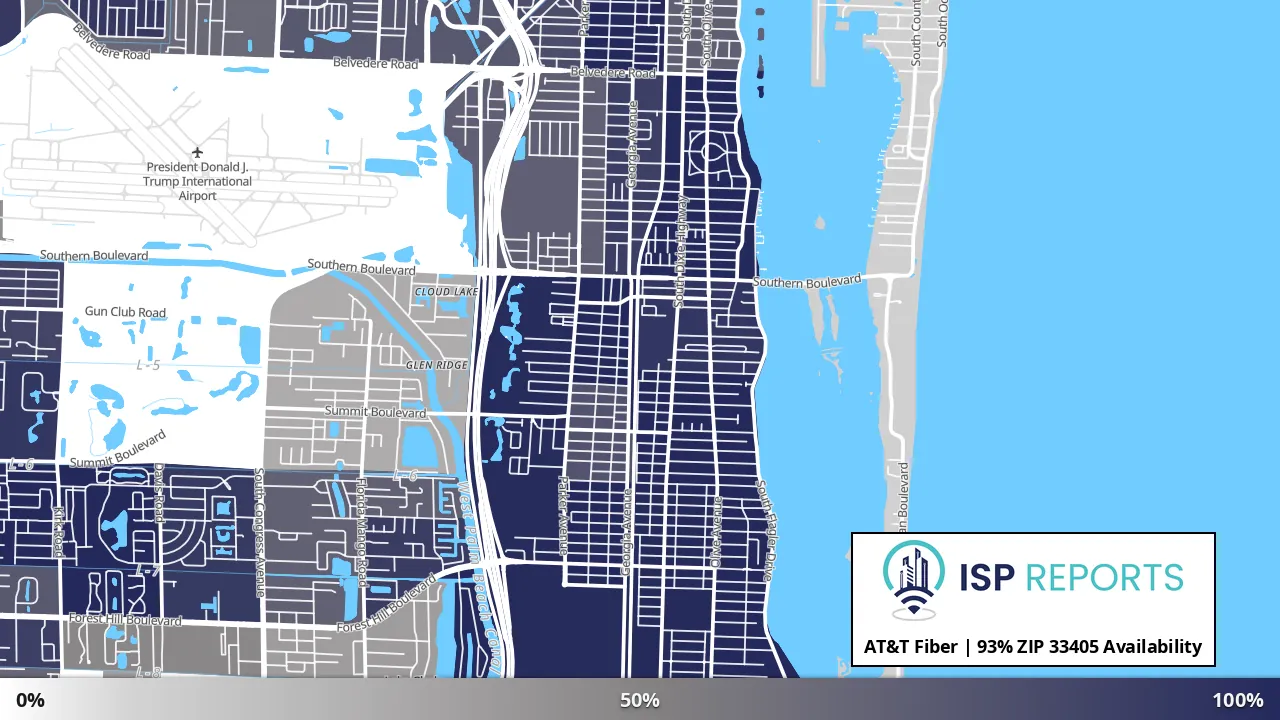 33405, FL map of internet availability