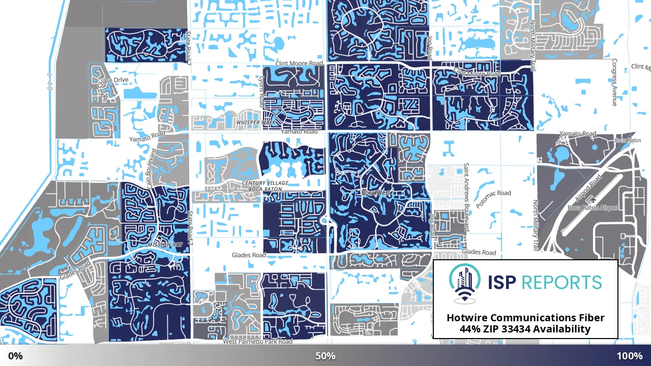 33434, FL map of internet availability