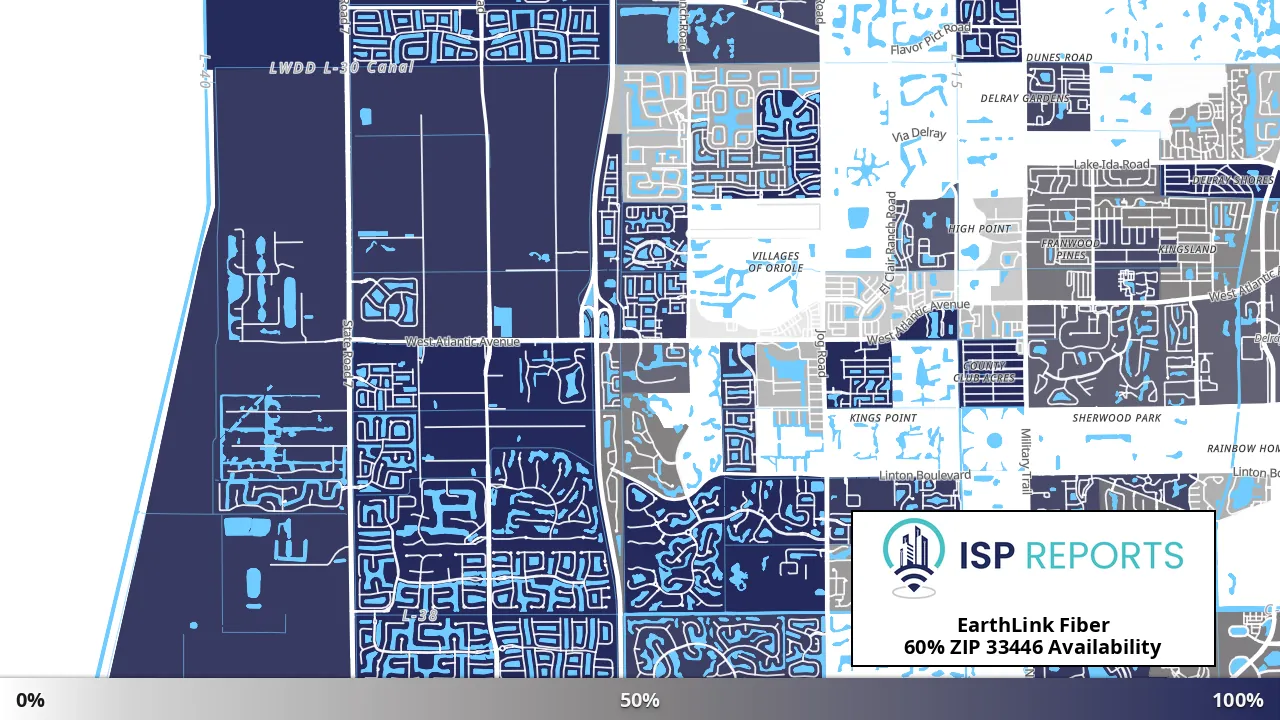33446, FL map of internet availability