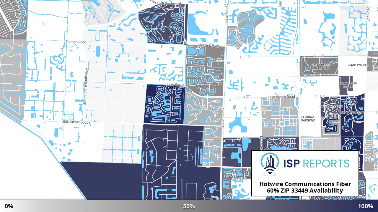33449, FL map of internet availability
