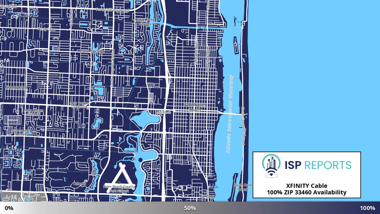 33460, FL map of internet availability