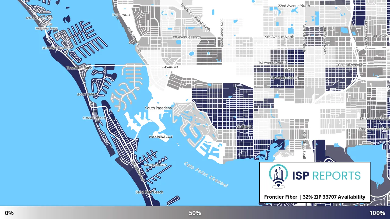 33707, FL map of internet availability