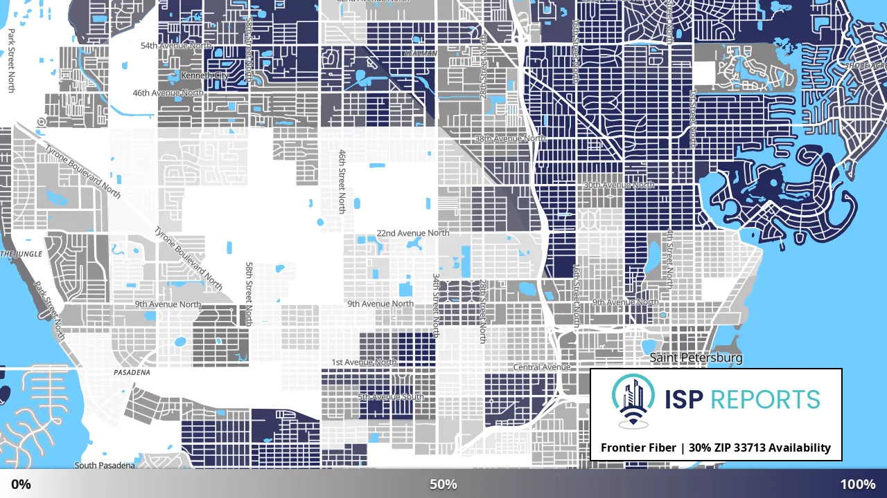 33713, FL map of internet availability