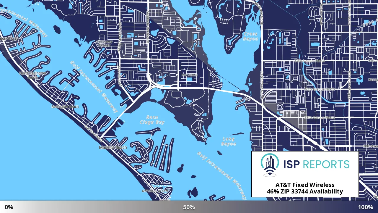 33744, FL map of internet availability