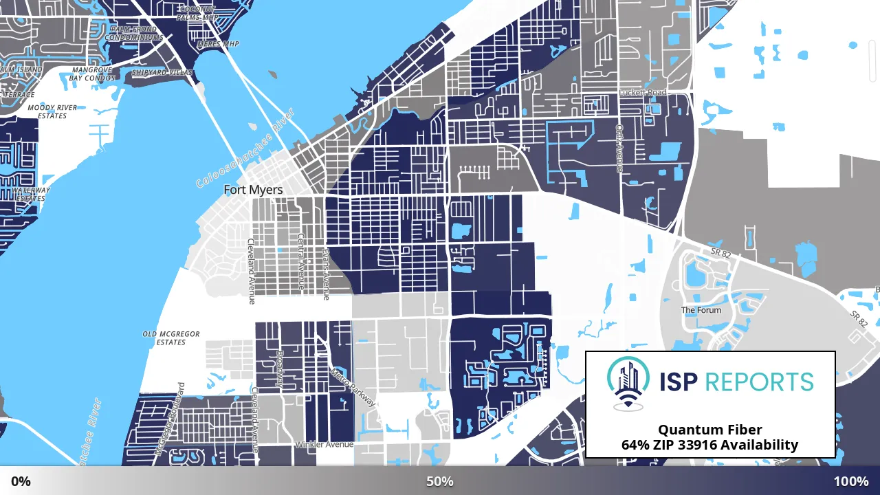 33916, FL map of internet availability