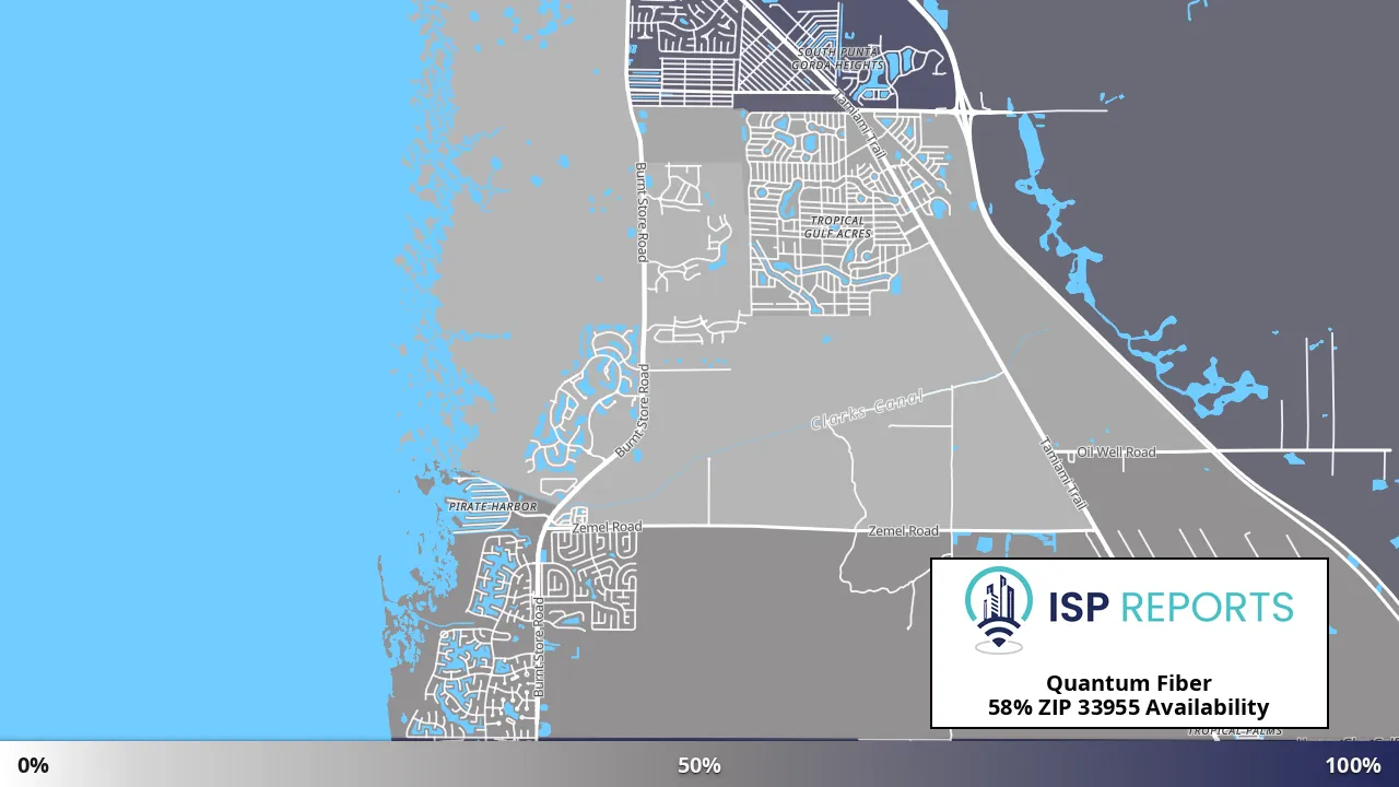 33955, FL map of internet availability