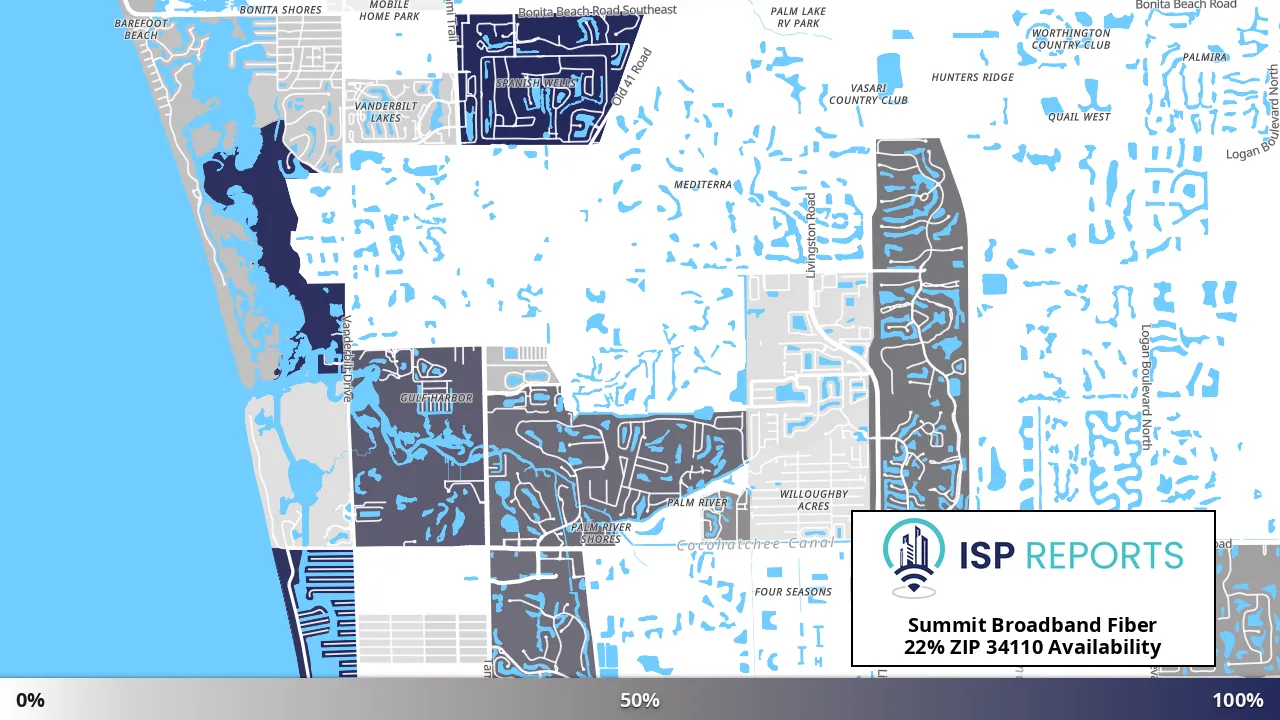 34110, FL map of internet availability