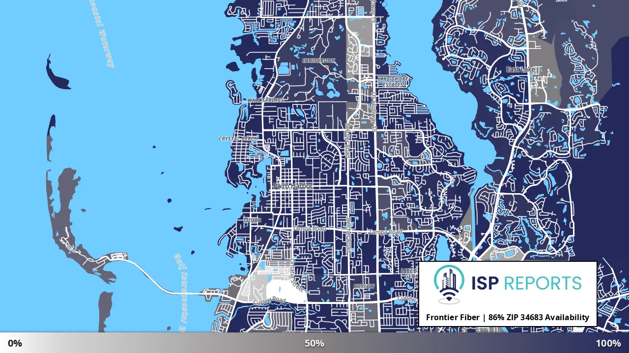 34683, FL map of internet availability